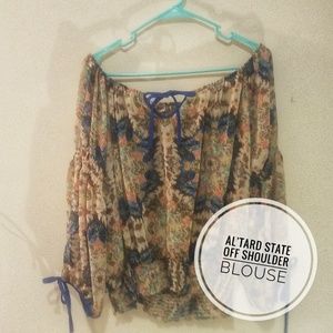 Altar'd State Off Shoulder Blouse NWOT